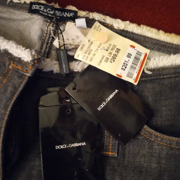 NWT Dolce & Gabbana Straight Leg Women’s Jeans Size 46 (10 US) - Picture 6 of 11